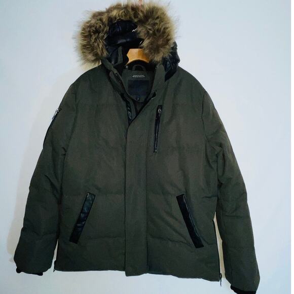 Point Zero BLK Premium Duvet Quality Down Parka - Men's Size S - WARM! - Picture 1 of 16
